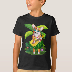 Camiseta Cachorro & do Havaí; Pineapple Ukulele Summer