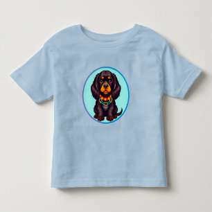 Camiseta Cachorro Animado Fofo com Coleira