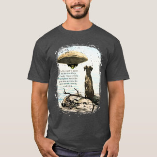 Camiseta Cachorro animal engraçado alienígena espaçonave OV
