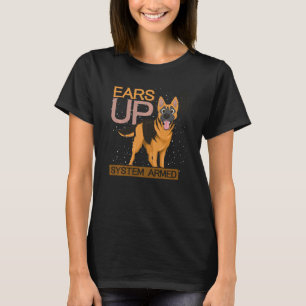 Camiseta Cachorro Animal Sobe German shepherd Arrancado