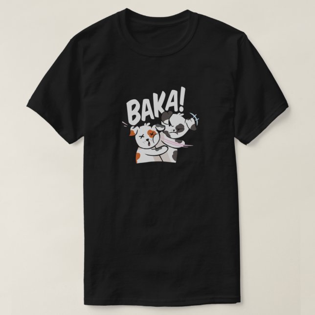 Camiseta Cachorro Anime Baka Cachorro Japonês (Frente do Design)