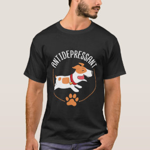 Camiseta Cachorro Antidepressivo Jack Russell Terrier Cães