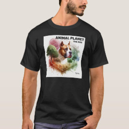 Camiseta Cachorro ao ar livre na impressora natural - Arte