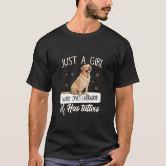 Camiseta Cachorro | Apenas Uma Menina Que Ama Tatuagens Lab