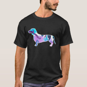 Camiseta Cachorro Aquarela - Dachshund Doxen Wiener Dog