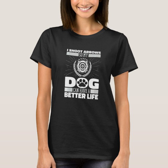 Camiseta Cachorro Arqueiro Arco Flecha Alvo Arquearia (Frente)