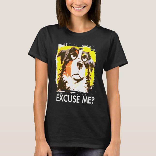 Camiseta Cachorro Atitude 'Com Licença?' (Frente)