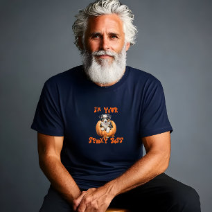 Camiseta Cachorro australiano corcunda irônica laranja-hall