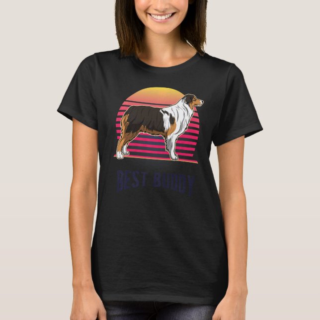 Camiseta Cachorro australiano Shepherd Aussi Breed 23 (Frente)