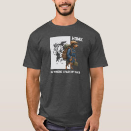 Camiseta Cachorro Aventureiro Dachshund Casa é Onde Está o