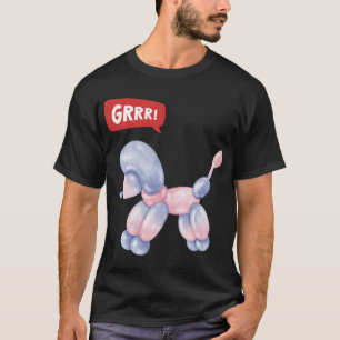 Camiseta Cachorro Balão de 3D - GRRR!