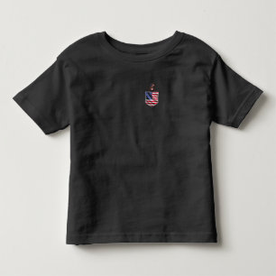 Camiseta Cachorro Bandeira De Chocolate Nos Estados Unido