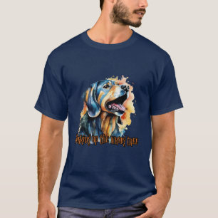 Camiseta Cachorro: Barbando a árvore errada.