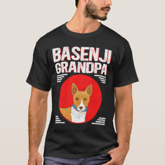 Camiseta Cachorro Basenji Mens Basenji Vovô Proprietário do