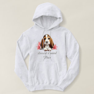 Camiseta Cachorro Basset Hound Com Flores