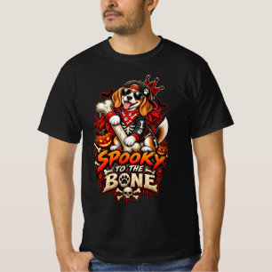 Camiseta Cachorro Beagle Assustador de Halloween Engraçado 