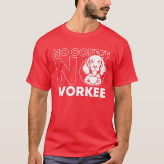 Camiseta Cachorro Beagle Café Sem Café Não Trabalha retro