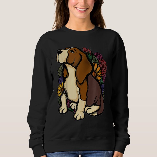 Camiseta Cachorro Beagle Fofo Vida de Mãe de Cachorro Flora (Frente)