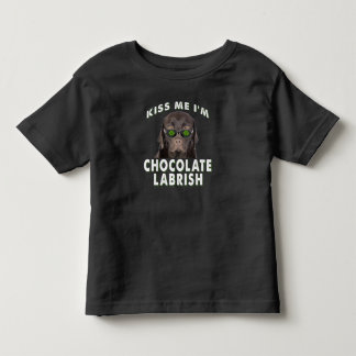 Camiseta Cachorro | Beije-me Sou Chocolate Labrish