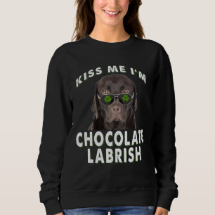 Camiseta Cachorro Beije-me Sou Chocolate Labrish
