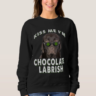 Camiseta Cachorro | Beije-me Sou Chocolate Labrish
