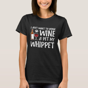 Camiseta Cachorro Beijo Vinho Cachorro Engraçado Mãe