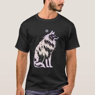 Camiseta Cachorro Belga Malinois X Husky Rosa Funny Stencil