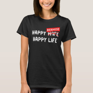 Camiseta Cachorro Bernês Criou Feliz Cachorro Amigo Da Vida