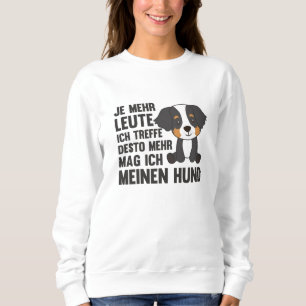 Camiseta Cachorro Bernês Não Gosta De Cachorros Pessoas
