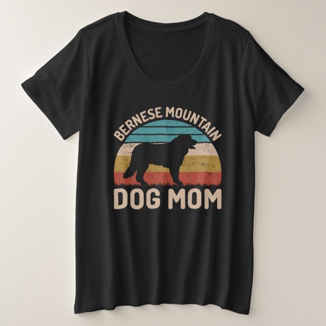 Camiseta Cachorro Bernese Mãe, Cachorro Bernês Mãe (Frente do Design)