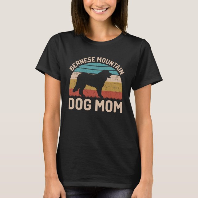Camiseta Cachorro Bernese Mãe, Cachorro Bernês Mãe (Frente)