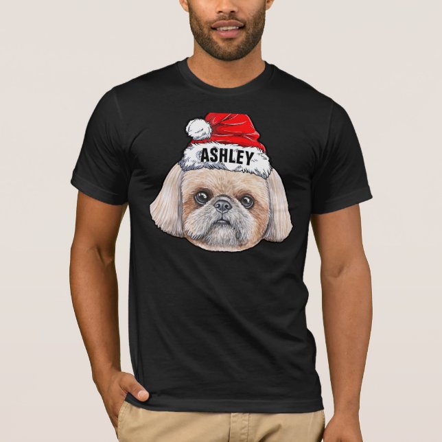 Camiseta Cachorro Blindo Shutz de Natal Grande (Frente)