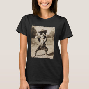 Camiseta Cachorro Bobo Cowboy Cachorro Divertido Australian