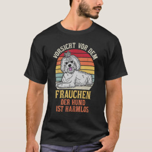 Camiseta Cachorro Bolonka Mãe Cachorro Caminhando Cachorro 
