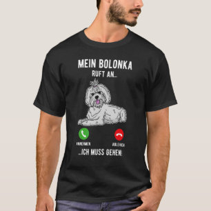 Camiseta Cachorro Bolonka Mãe Cachorro Caminhando Cachorro 