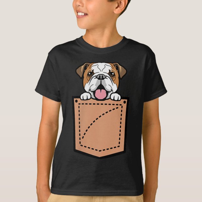Camiseta Cachorro-Bolsa Inglês (Frente)