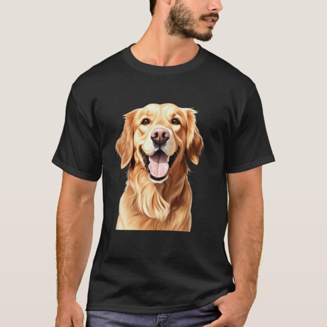 Camiseta Cachorro Bom Retriever Dourado (Frente)