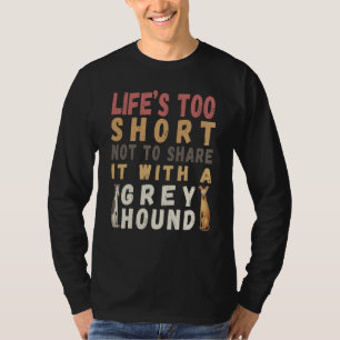 Camiseta Cachorro bonito A vida é curta demais para não pas