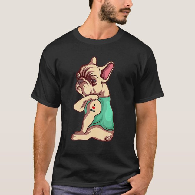 Camiseta Cachorro Bonito - Amo Mãe Eu Corto Mãe (Frente)