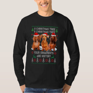 Camiseta Cachorro Bonito, Árvore de Natal Ugly Xmas