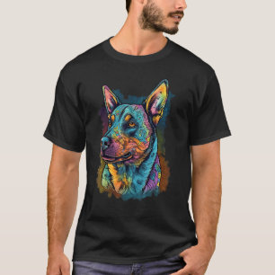 Camiseta Cachorro Bonito Blue Heeler sobre o Amor pelo Cão