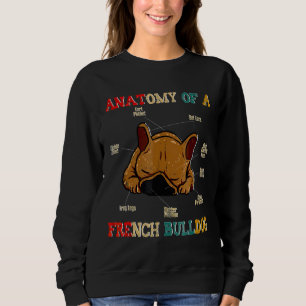 Camiseta Cachorro Bonito da Anatomia do Bulldog Francês Vin