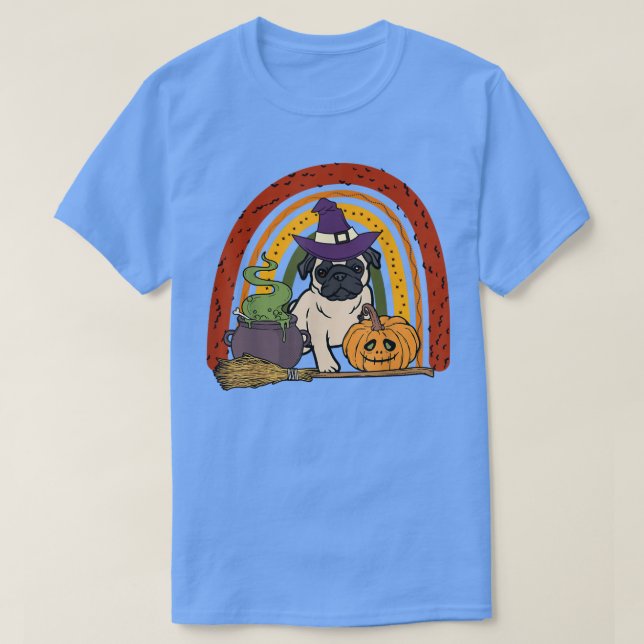 Camiseta Cachorro Bonito De Halloween Para Os Amantes De Ha (Frente do Design)