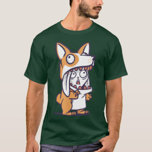Camiseta Cachorro Bonito e Funny Corgi - Galês Corgi