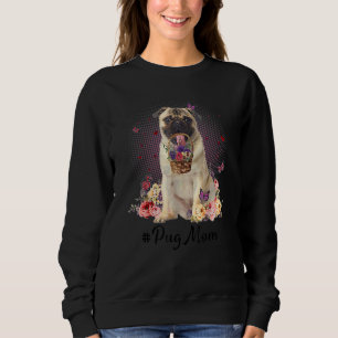 Camiseta Cachorro Bonito Mãe Flor Dia de as mães Feliz Cão