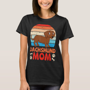 Camiseta Cachorro Bonito Mãe Mamãe Feliz Mãe Filho