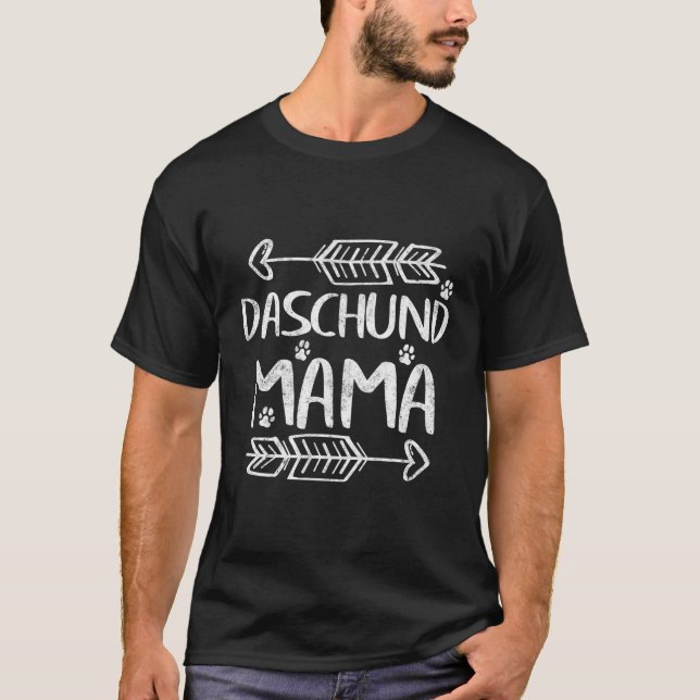 Camiseta Cachorro Bonito Mãe Weiner Proprietária Oferece Da (Frente)