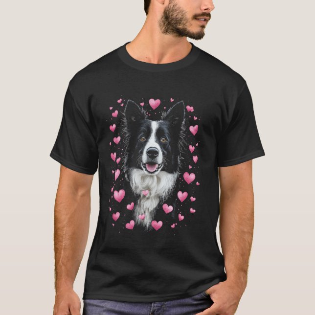 Camiseta Cachorro Border Collie Fofo (Frente)