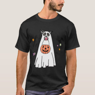 Camiseta Cachorro Border Collie Preto E Branco Boo Hallowee