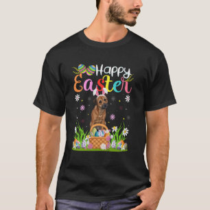 Camiseta Cachorro Border Terrier Feliz Caça ao Ovo de Pásco